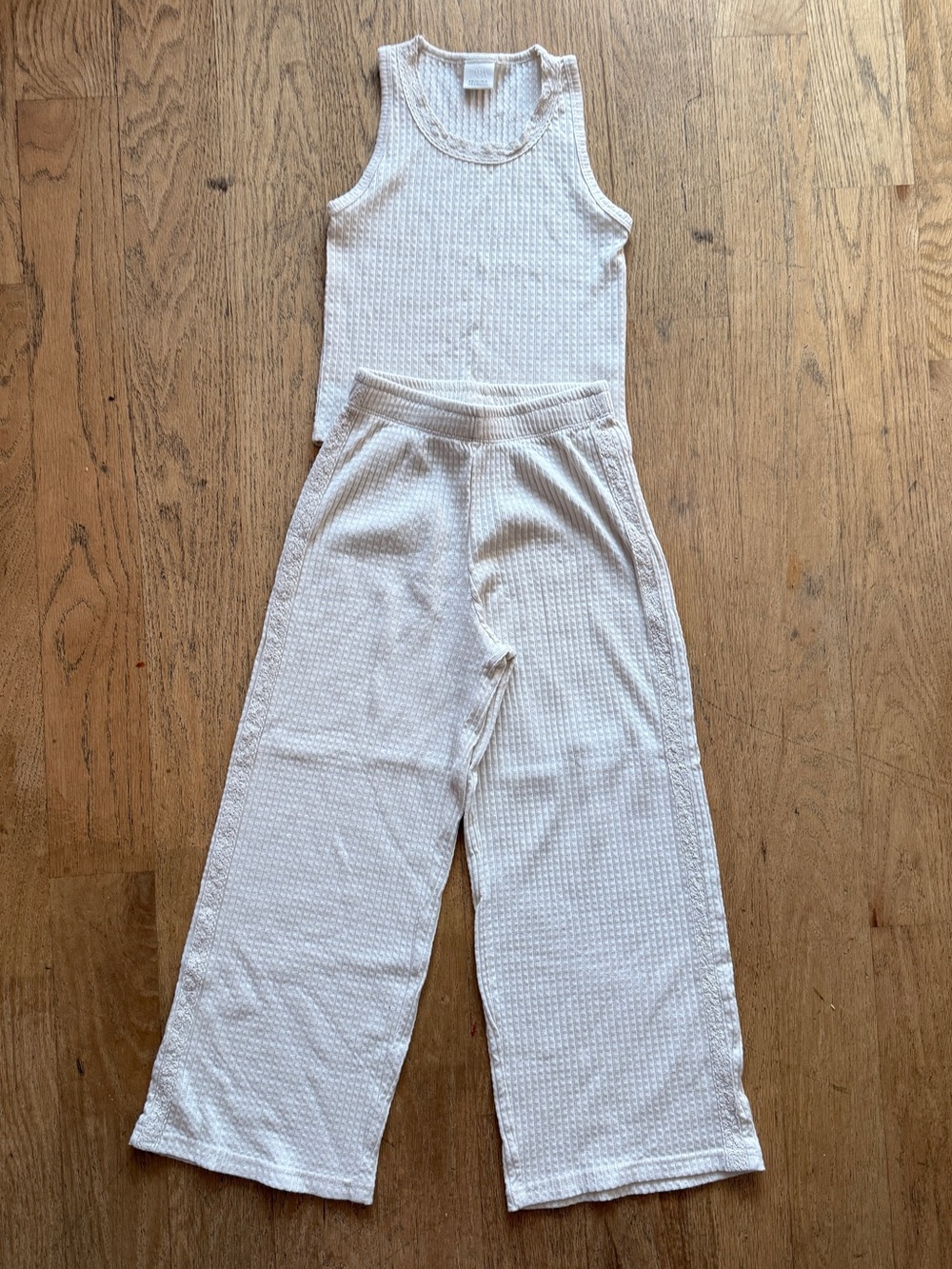 Zara matching set - Lightweight Wide-Leg Pants and sleeveless top